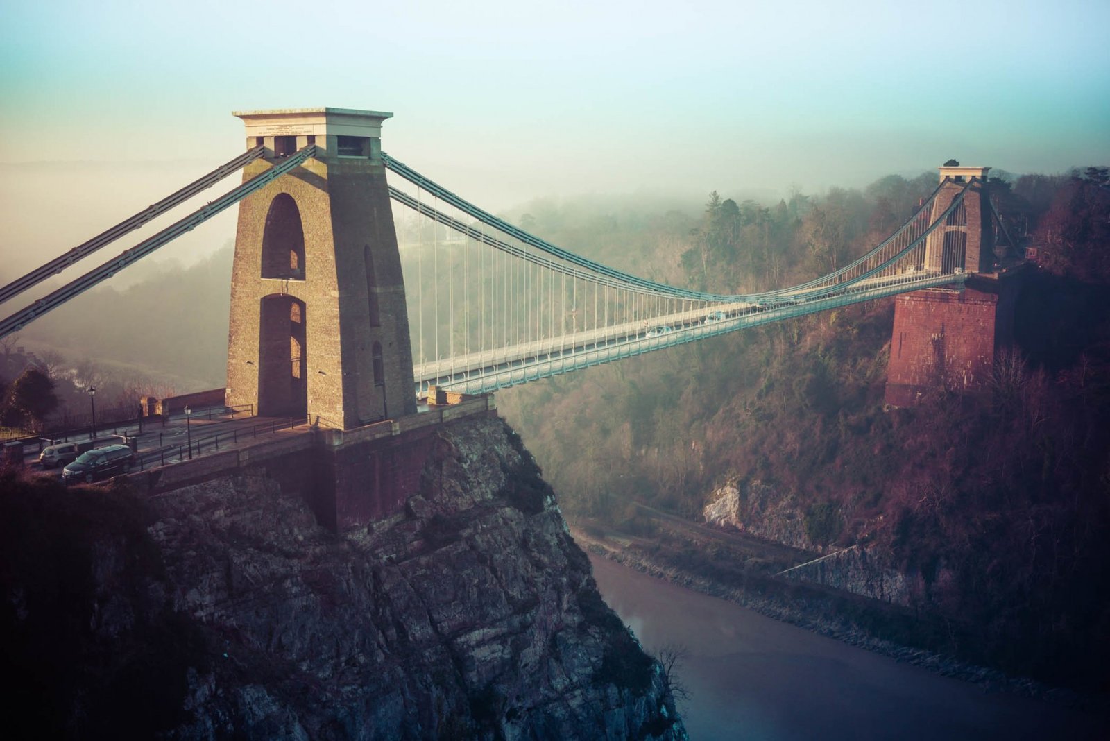 Clifton Suspension Bridge from  the Observatory, Clifton, Bristol. England. Photograph by Ivo Dukić.