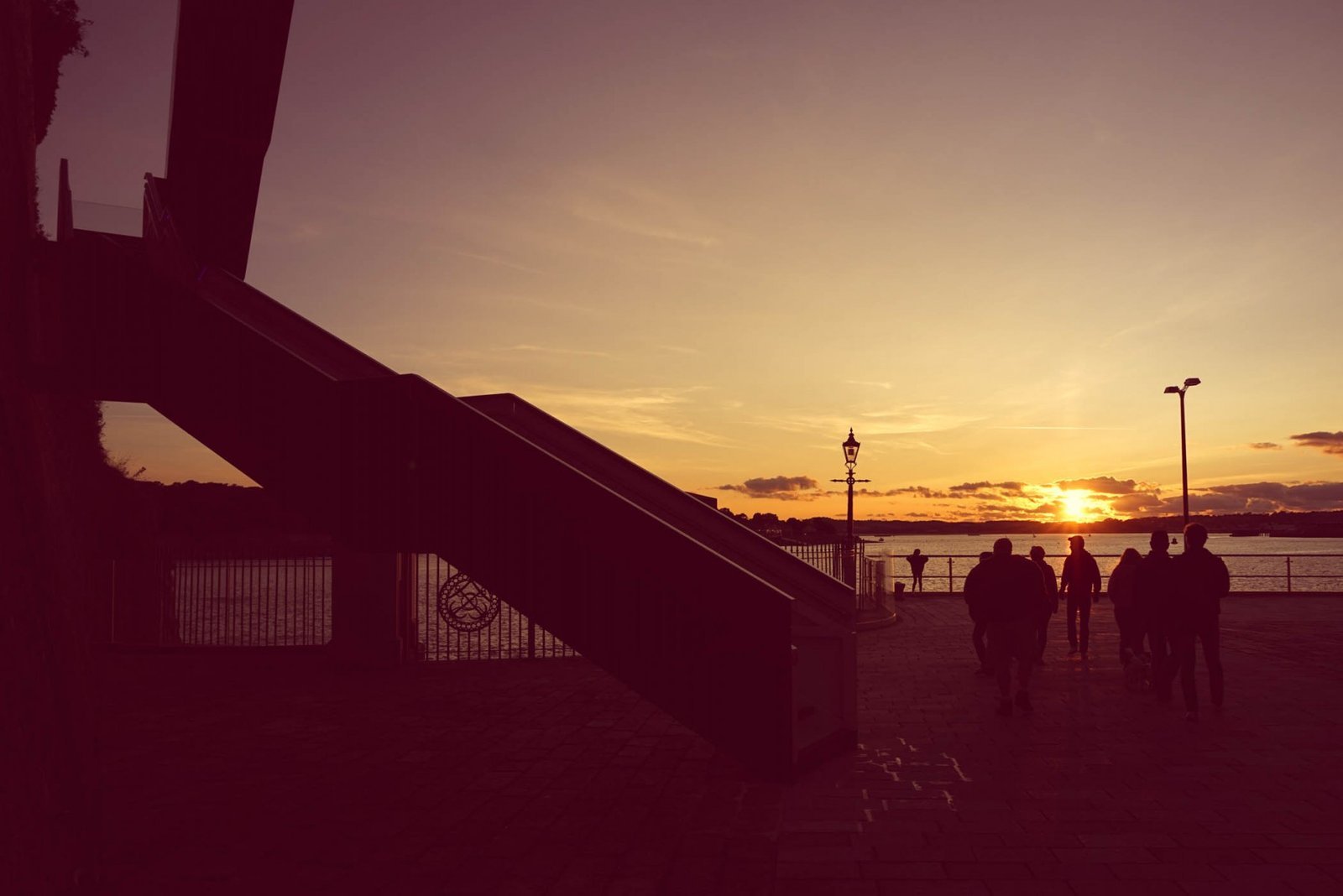 Orange Devil, The Devil’s Point Staircase, Stairway to Devon, Royal William Yard, Plymouth. Plymouth, England. Photograph by Ivo Dukić.