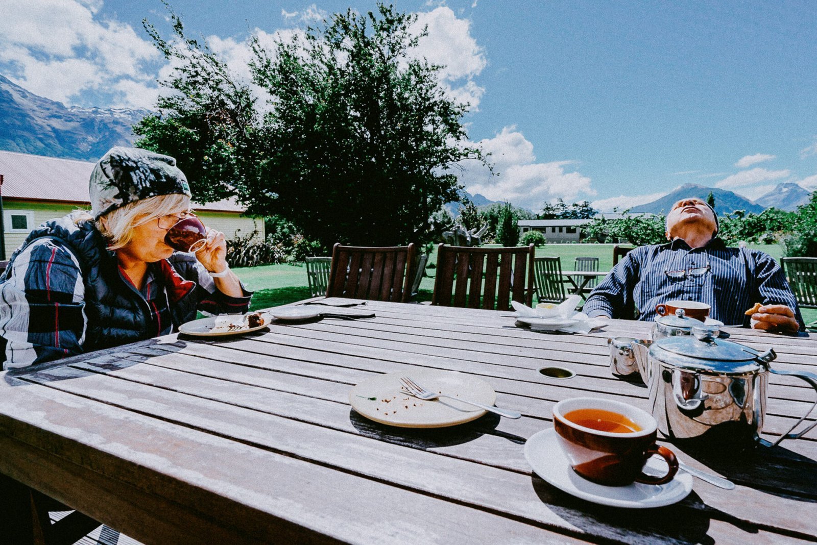 Tea and scones, post storm in Glenorchy.. New Zealand. Photograph by Ivo Dukić.